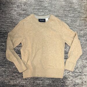 Place Tan V-Neck Sweater